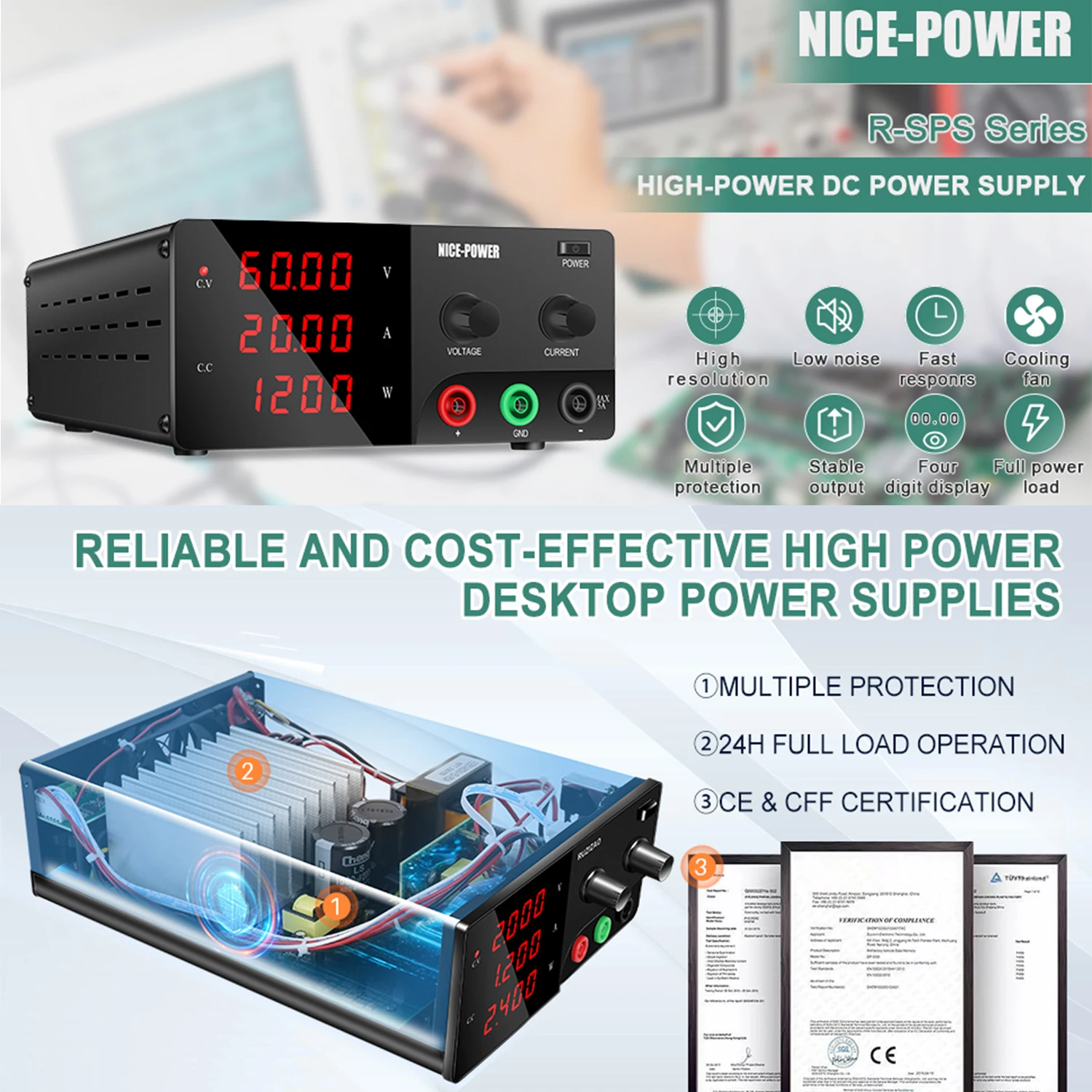 30V 30A Lab Bench Stroombron G - High Power 60V 20A Bench Power Supply recensie en prijs